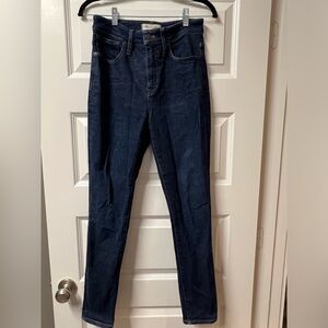 Madewell Curvy High Rise Skinny Jeans - Size 26 - Dark Wash